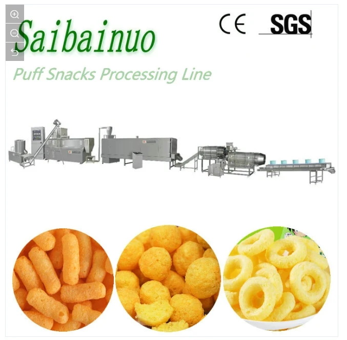 Puff Chips Making Extruder Machine factory